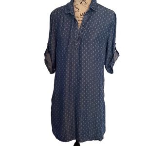 Cloth and Stone Chambray Dress with Pockets S